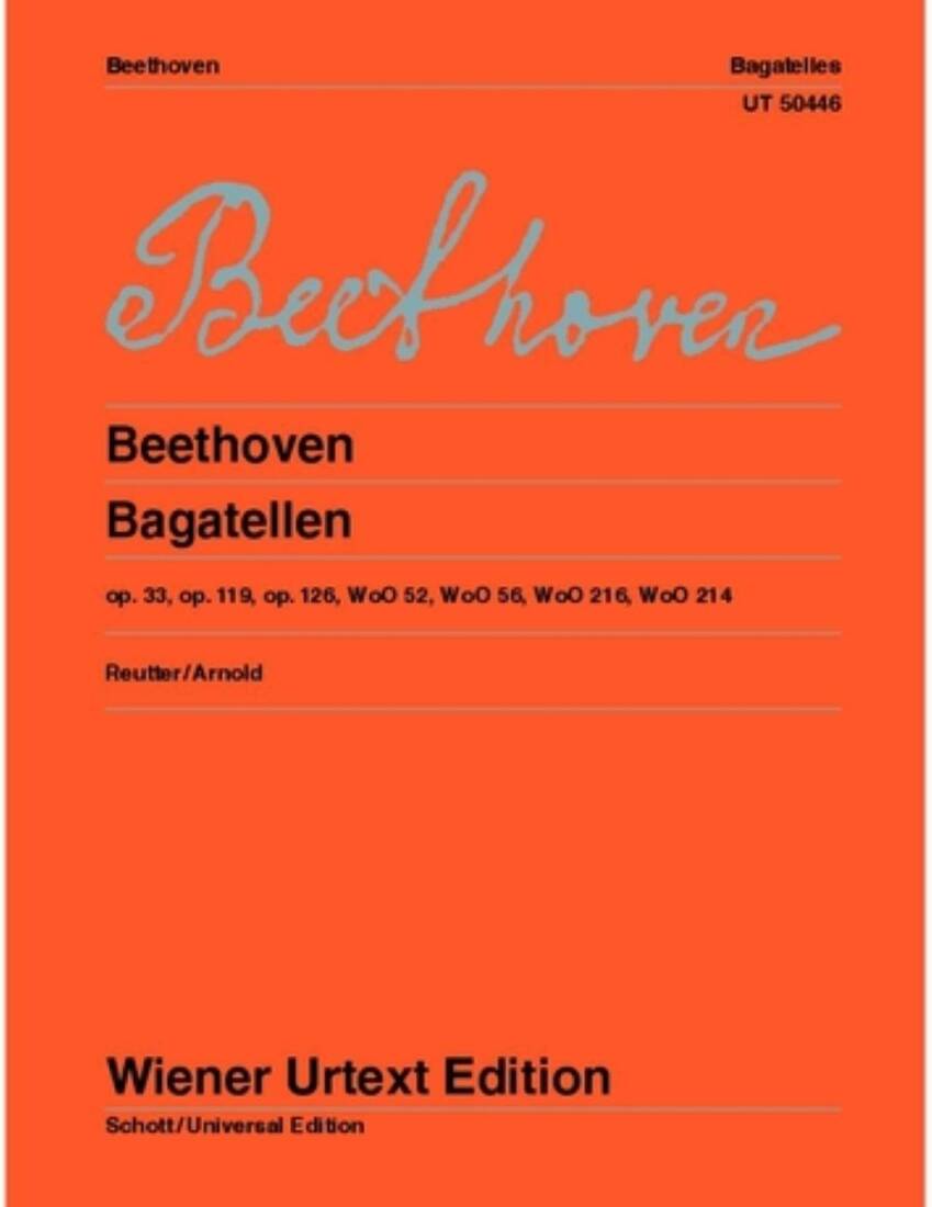 Bagatelles - Beethoven - Piano - Book