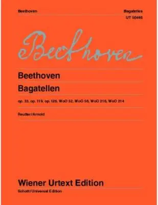 Wiener Urtext Edition - Bagatelles - Beethoven - Piano - Book