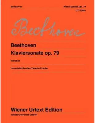Wiener Urtext Edition - Piano Sonata Op. 79 (Sonatine) - Beethoven - Piano - Book