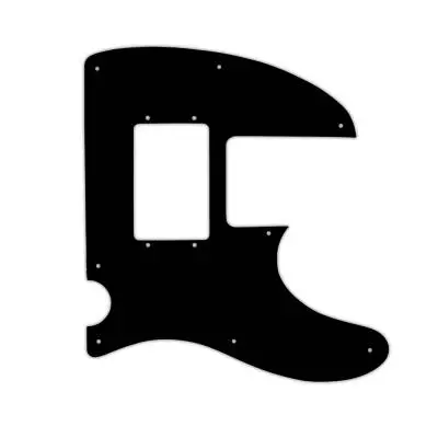 WD Music - Custom Pickguard for Squier Vintage Modified Telecaster Bass Special - Black/White/Black