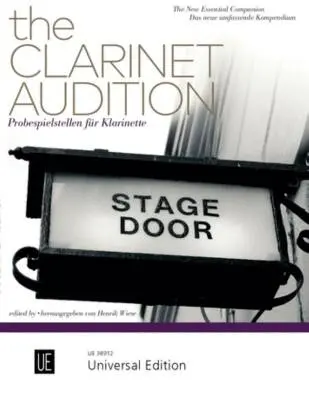 Universal Edition - The Clarinet Audition  - Wiese - Book
