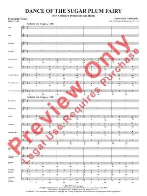 Dance of the Sugar Plum Fair - Tchaikovsky/Bankston - Keyboard Percussion/Concert Band - Gr. 2