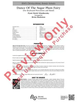 Dance of the Sugar Plum Fair - Tchaikovsky/Bankston - Keyboard Percussion/Concert Band - Gr. 2