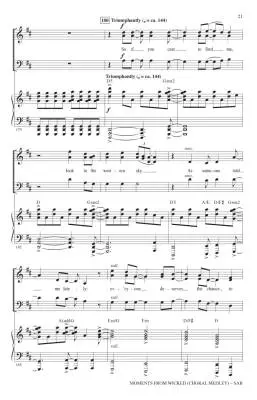 Moments from Wicked - Schwartz/Emerson - Choral Octavo - SAB Accompanied