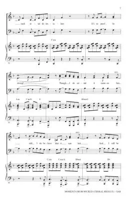 Moments from Wicked - Schwartz/Emerson - Choral Octavo - SAB Accompanied