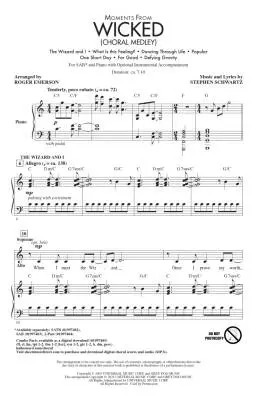 Moments from Wicked - Schwartz/Emerson - Choral Octavo - SAB Accompanied
