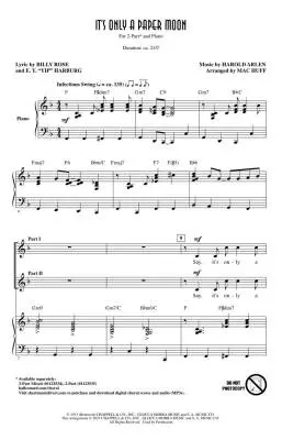 It\'s Only a Paper Moon - Arlen/Huff - Choral Octavo - 2-Pt Accompanied