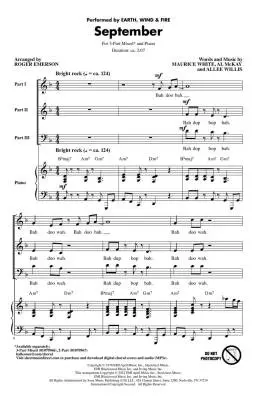 September - Emerson - Choral Octavo - 3-Pt Accompanied