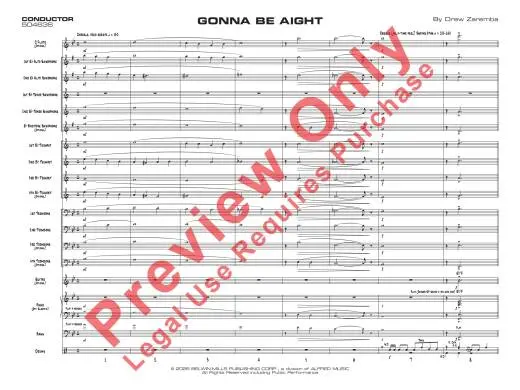 Gonna Be Aight - Zaremba - Jazz Esnemble - Gr. 2.5