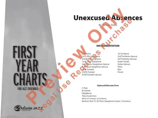 Unexcused Absences - Smith - Jazz Ensemble - Gr. 1.5