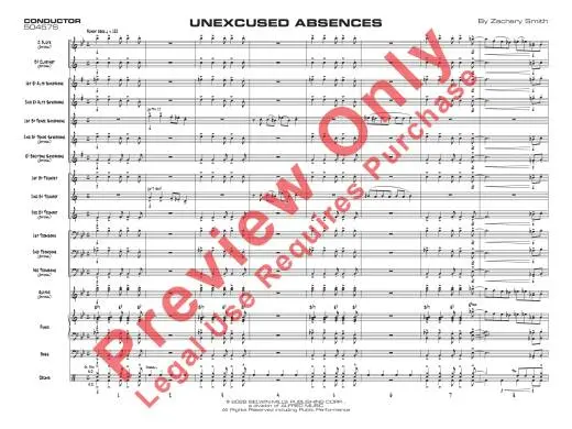 Unexcused Absences - Smith - Jazz Ensemble - Gr. 1.5