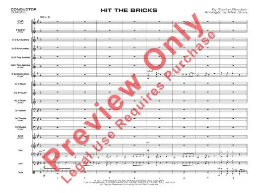 Hit the Bricks - Goodwin/Story - Jazz Ensemble - Gr. 1.5