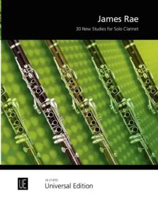 Universal Edition - New Studies for Solo Clarinet - Rae - Book
