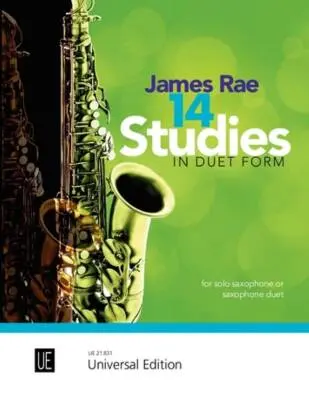 Universal Edition - 14 Studies in Duet Form - Rae - Saxophone Duet - Book