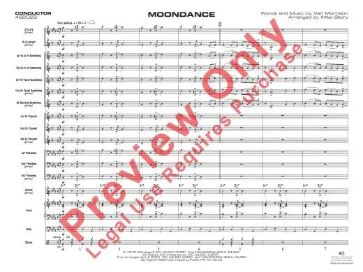 Moondance - Morrison/Story - Jazz Ensemble - Gr. 1