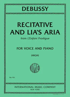 International Music Company - Recit et Air de Lia (from LEnfant Prodigue) - Debussy - High Voice/Piano - Sheet