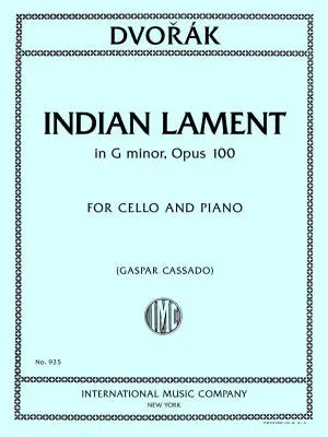 International Music Company - Indian Lament in G Minor - Dvorak - Cello/Piano - Sheet