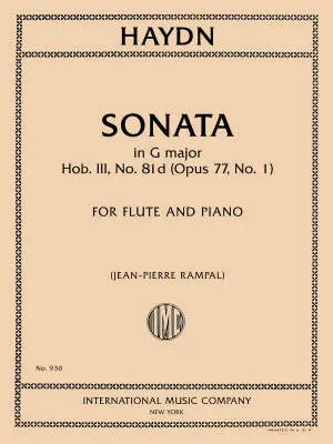 International Music Company - Sonata in G Major - Haydn - Flute/Piano - Book