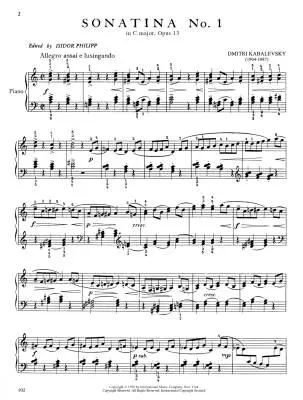Sonatina No. 1 in C Major, Op. 13 - Kabalevsky - Piano - Sheet