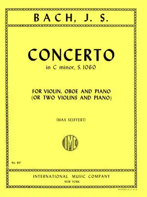 International Music Company - Concerto in C Minor, S. 1060 - Bach - Piano Trio