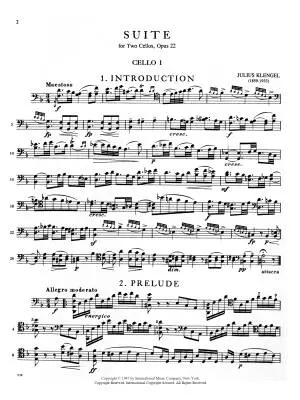 Suite in D Minor, Op. 22 - Klengel - Cello Duet - Book