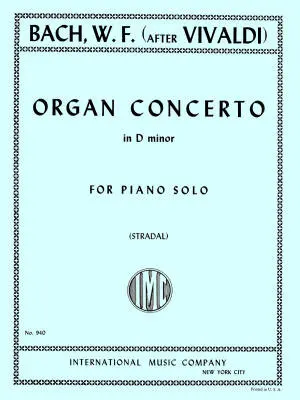 International Music Company - Organ Concerto in D Minor, Op. 3, No. 11, RV 565 - Bach - Piano - Book