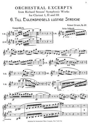 Orchestral Excerpts, Volume 2 - Strauss - Clarinet - Book