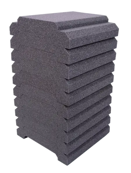 WaveCave Royale 3\'\' x 12\'\' x 12\'\' (10 Pack)  - Charcoal