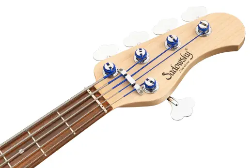 MetroLine 24-Fret Vintage Single Cut 5-String Bass, Morado Fingerboard - Natural