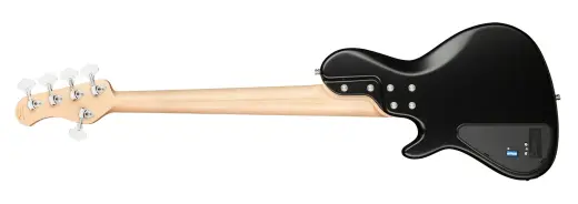 MetroLine 24-Fret Vintage Single Cut 5-String Bass, Morado Fingerboard - Black Satin