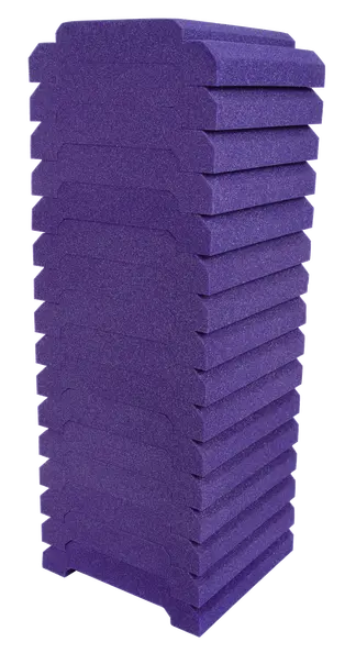 WaveCave Royale 3\'\' x 12\'\' x 12\'\' (16 Pack)  - Purple