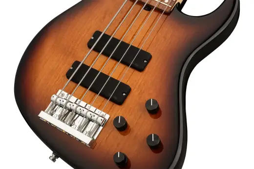 MetroLine 24-Fret Modern 5-String Bass, Morado Fingerboard - \'59 Burst