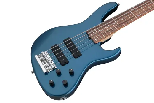 MetroLine 24-Fret Modern 5-String Bass, Morado Fingerboard - Dark Lake Placid Blue