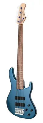 MetroLine 24-Fret Modern 5-String Bass, Morado Fingerboard - Dark Lake Placid Blue