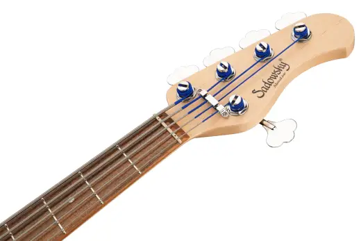 MetroLine 24-Fret Modern 5-String Bass, Morado Fingerboard - Dark Lake Placid Blue