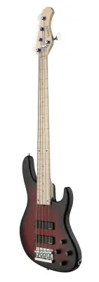 MetroLine 24-Fret Modern 5-String Bass, Maple Fingerboard - Burgundy Blackburst