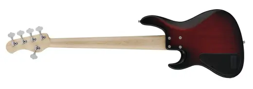 MetroLine 24-Fret Modern 5-String Bass, Maple Fingerboard - Burgundy Blackburst
