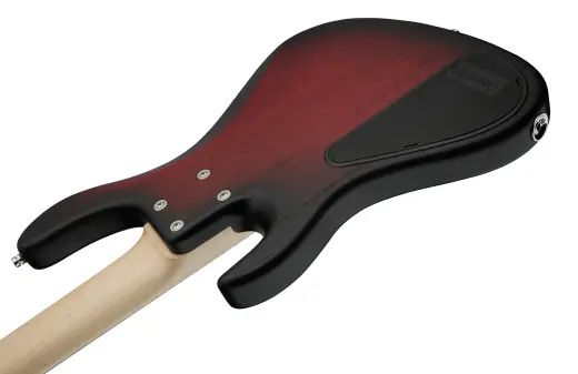 MetroLine 24-Fret Modern 5-String Bass, Maple Fingerboard - Burgundy Blackburst
