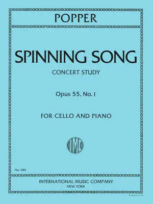 International Music Company - Spinning Song, Op. 55, No. 1 - Popper - Cello/Piano - Sheet