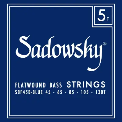 Sadowsky Guitars - Blue Label Stainless Steel 5-String Bass String Set - Long Scale (45-130)