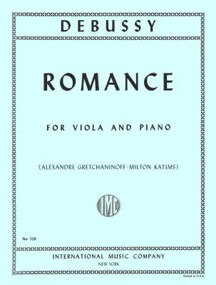 International Music Company - Romance - Debussy - Viola/Piano - Sheet