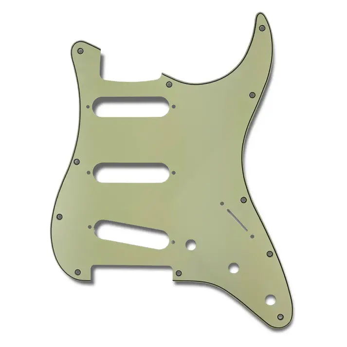 S-S-S Pickup Configuration PRiMO Pickguard for Stratocaster - Mint Green