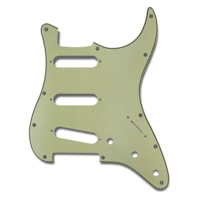 All Parts - S-S-S Pickup Configuration PRiMO Pickguard for Stratocaster - Mint Green