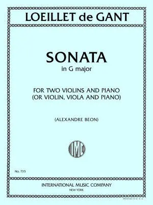 International Music Company - Sonata in G Major - Loeillet - Violin Duet/Piano
