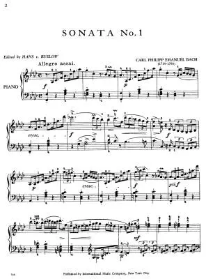 Six Sonatas - Bach - Piano - Book