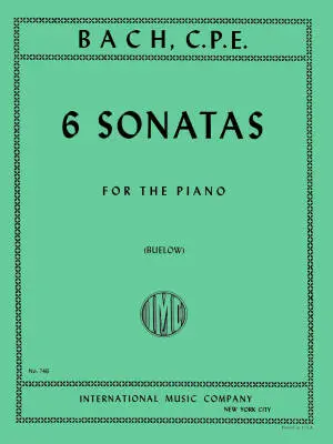 International Music Company - Six Sonatas - Bach - Piano - Book