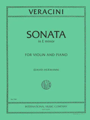International Music Company - Sonata in E Minor - Veracini - Violin/Piano - Book