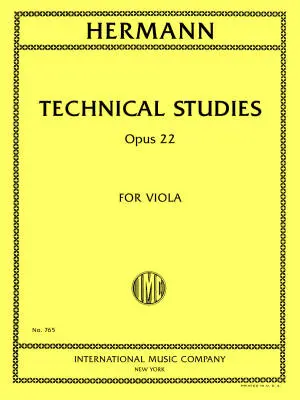 International Music Company - Technical Studies, Op. 22 - Hermann - Viola - Book