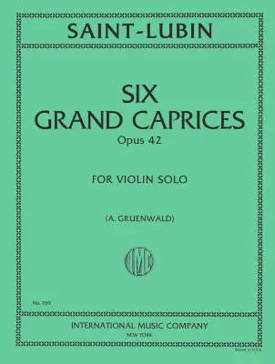 International Music Company - Six Grand Caprices, Op. 42 - Saint-Lubin - Violin - Book