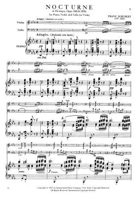 Nocturne in E Flat Major, Op. 148 - Schubert - Piano Trio
